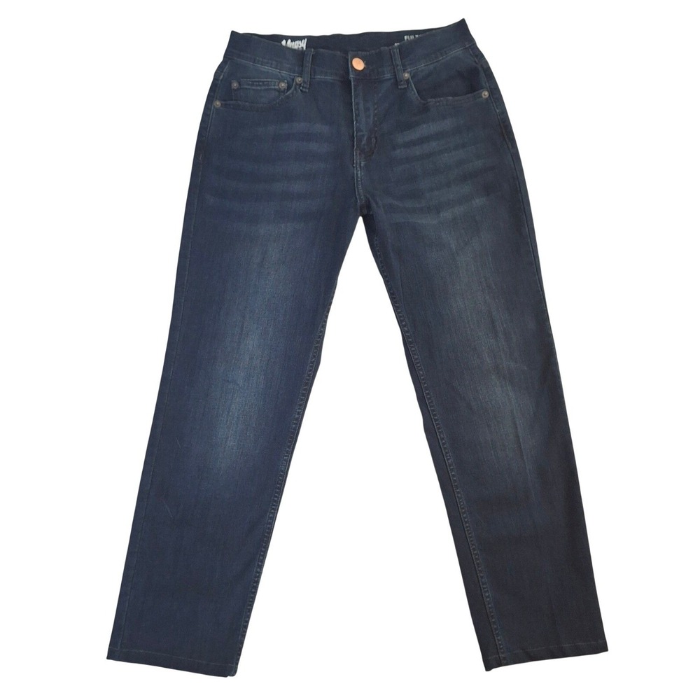 Mugsy Fultons Mens Slim Stretch Jeans Dark Wash Blue 30x30 (29x26) FLX3NFU-30X30